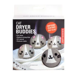 Kikkerland Cat Dryer Buddies Laundry Balls, Set Of 4 -Hallmark Store Cat Dryer Balls for Laundry LB45 03
