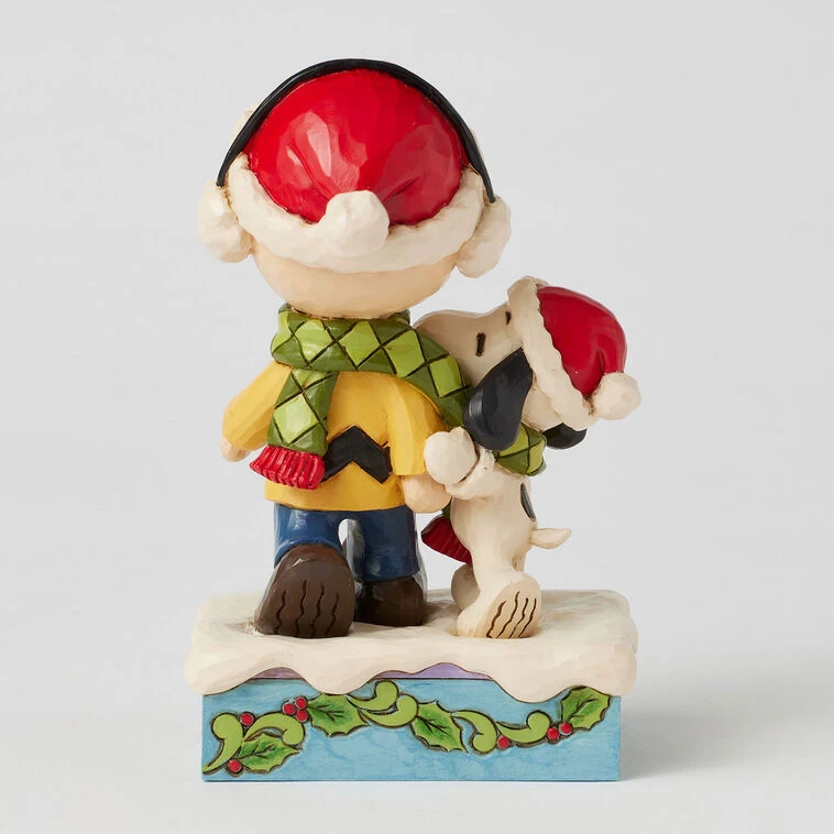 Enesco Jim Shore Peanuts Charlie Brown And Snoopy Wrapped In Scarf Figurine, 6" 4 Enesco Jim Shore Peanuts Charlie Brown And Snoopy Wrapped In Scarf Figurine, 6" - Image 2