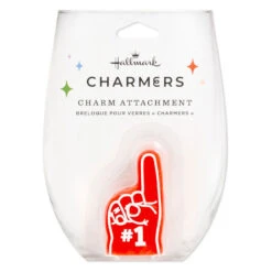 Hallmark Charmers #1 Foam Finger Silicone Charm -Hallmark Store Charmers 1 Foam Finger Silicone Charm 1ICN1027 06