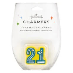 Hallmark Charmers 21st Birthday Silicone Charm -Hallmark Store Charmers 21st Birthday Silicone Charm 1ICN1022 06