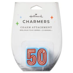 Hallmark Charmers 50th Birthday Silicone Charm -Hallmark Store Charmers 50th Birthday Silicone Charm 1ICN1025 06