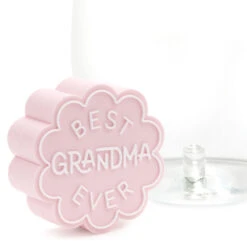 Hallmark Charmers Best Grandma Ever Pink Silicone Charm -Hallmark Store Charmers Best Grandma Ever Pink Silicone Charm 1ICN1004 04