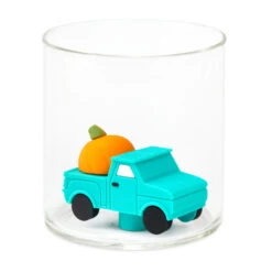 Hallmark Charmers Blue Truck With Pumpkin Silicone Charm, 1.5" H -Hallmark Store Charmers Blue Truck With Pumpkin Silicone Charm 1ICN1052 03