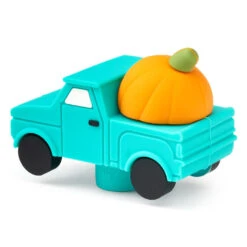 Hallmark Charmers Blue Truck With Pumpkin Silicone Charm, 1.5" H -Hallmark Store Charmers Blue Truck With Pumpkin Silicone Charm 1ICN1052 04