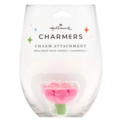 Hallmark Charmers Pink Flower Silicone Charm -Hallmark Store Charmers Pink Flower Silicone Charm 1ICN1005 06