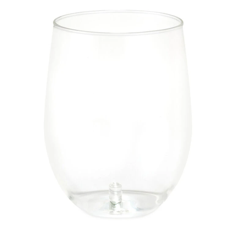 Hallmark Charmers Plastic Stemless Contour Glass, 19.5 Oz. 3 Hallmark Charmers Plastic Stemless Contour Glass, 19.5 Oz.