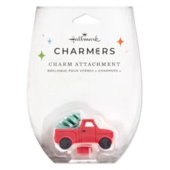 Hallmark Charmers Red Truck With Tree Silicone Charm -Hallmark Store Charmers Red Truck With Tree Silicone Charm 1ICN1038 04
