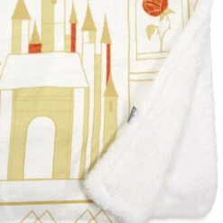 Hallmark Disney Princess Castles Throw Blanket, 50x60 10 Hallmark Disney Princess Castles Throw Blanket, 50x60 -Hallmark Store Cinderella Ariel Belle and Jasmine Castles Blanket 1DYG2133 03
