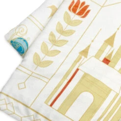 Hallmark Disney Princess Castles Throw Blanket, 50x60 11 Hallmark Disney Princess Castles Throw Blanket, 50x60 -Hallmark Store Cinderella Ariel Belle and Jasmine Castles Blanket 1DYG2133 04