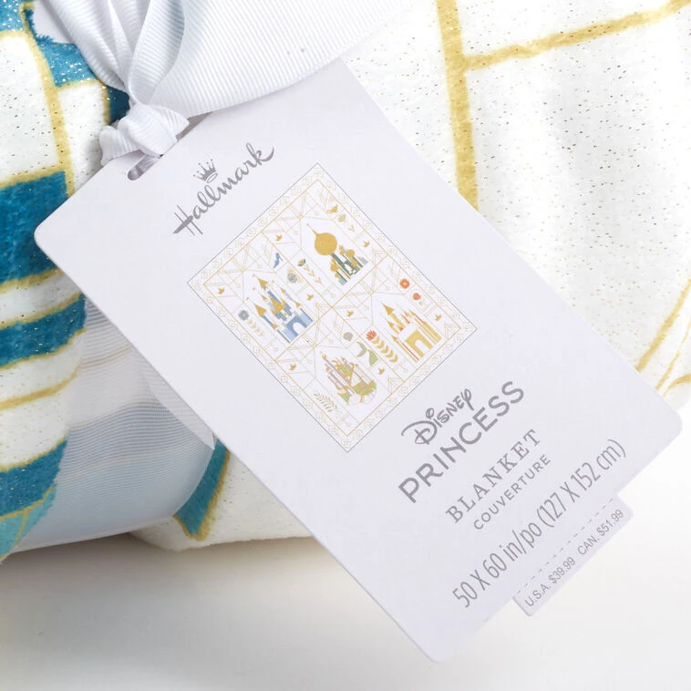 Hallmark Disney Princess Castles Throw Blanket, 50x60 7 Hallmark Disney Princess Castles Throw Blanket, 50x60 - Image 5