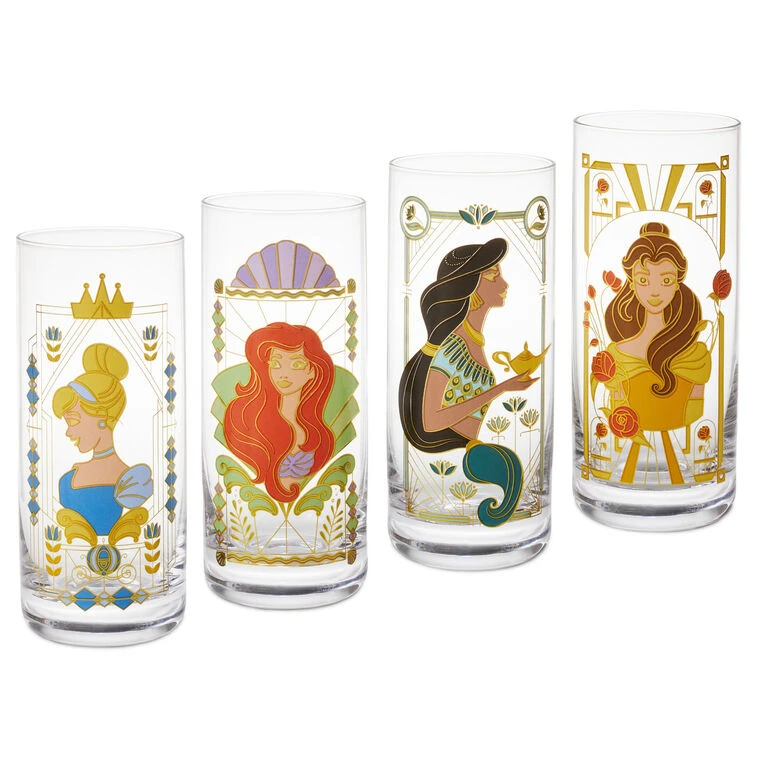 Hallmark Disney Princess Drinking Glasses, Set Of 4 4 Hallmark Disney Princess Drinking Glasses, Set Of 4 - Image 2