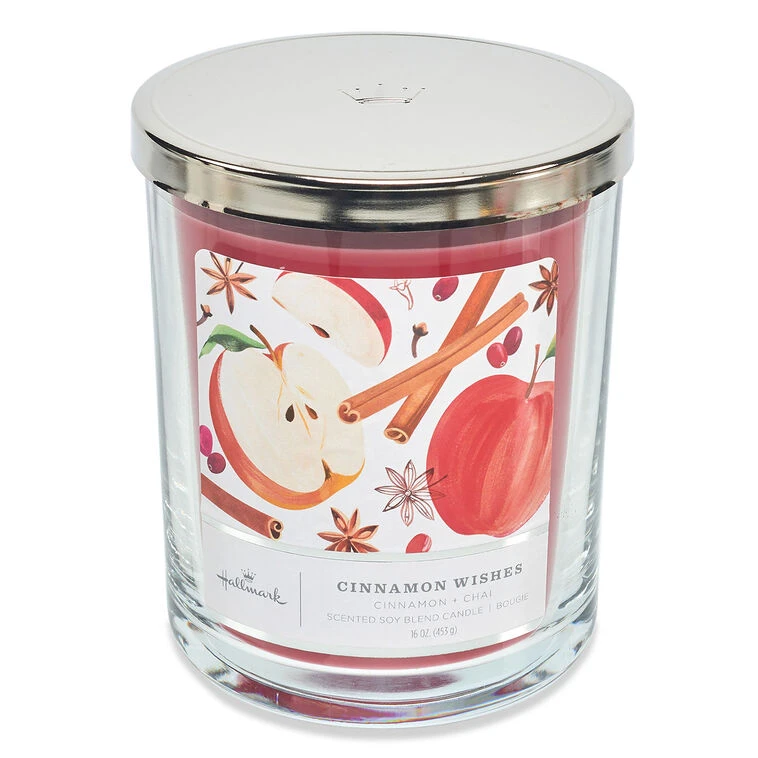 Cinnamon Wishes Scented 3-Wick Candle, 16 Oz. 3 Cinnamon Wishes Scented 3-Wick Candle, 16 Oz.