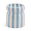Paddywax Lost At Sea Blue-Striped Cabana Candle, 6.5 Oz. 1 Paddywax Lost At Sea Blue-Striped Cabana Candle, 6.5 Oz. -Hallmark Store Citrus and Eucalyptus BlueStriped Ceramic Candle CAB0704 01