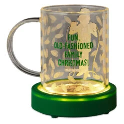 Hallmark National Lampoon's Christmas Vacation™ Clark Griswold Glass Mug With Light And Sound Base, 13 Oz. -Hallmark Store Clark Griswold Mug and Lightup Base With Sound 1XKT6144 02