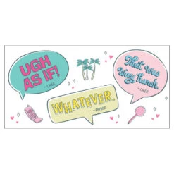 Hallmark Clueless Quotes Collectible Drinking Glass, 13.5 Oz. -Hallmark Store Clueless Quotes Collector Glass 1WOW1044 02