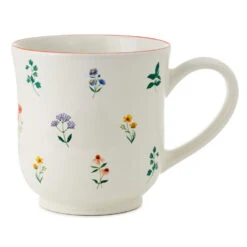 Hallmark Floral Patterns On White Mug, 14.5 Oz.