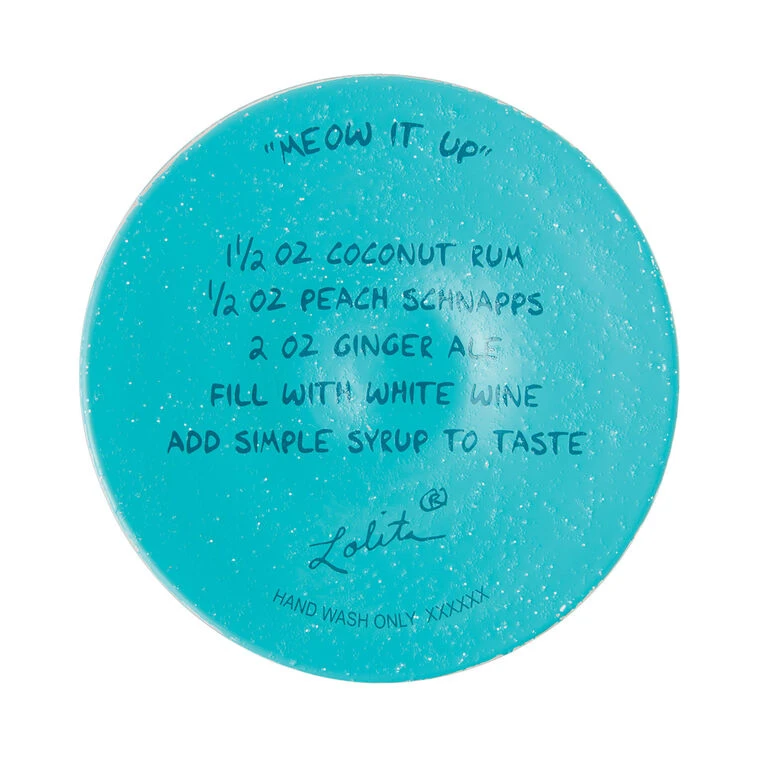 Lolita Meow It Up Handpainted Wine Glass, 15 Oz. 6 Lolita Meow It Up Handpainted Wine Glass, 15 Oz. - Image 4