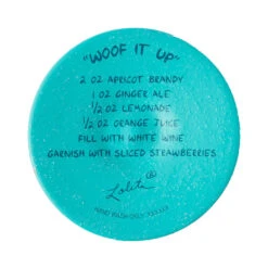 Lolita Woof It Up Handpainted Wine Glass, 15 Oz. -Hallmark Store Colorful Dogs and Hearts Wine Glass 6016981 04