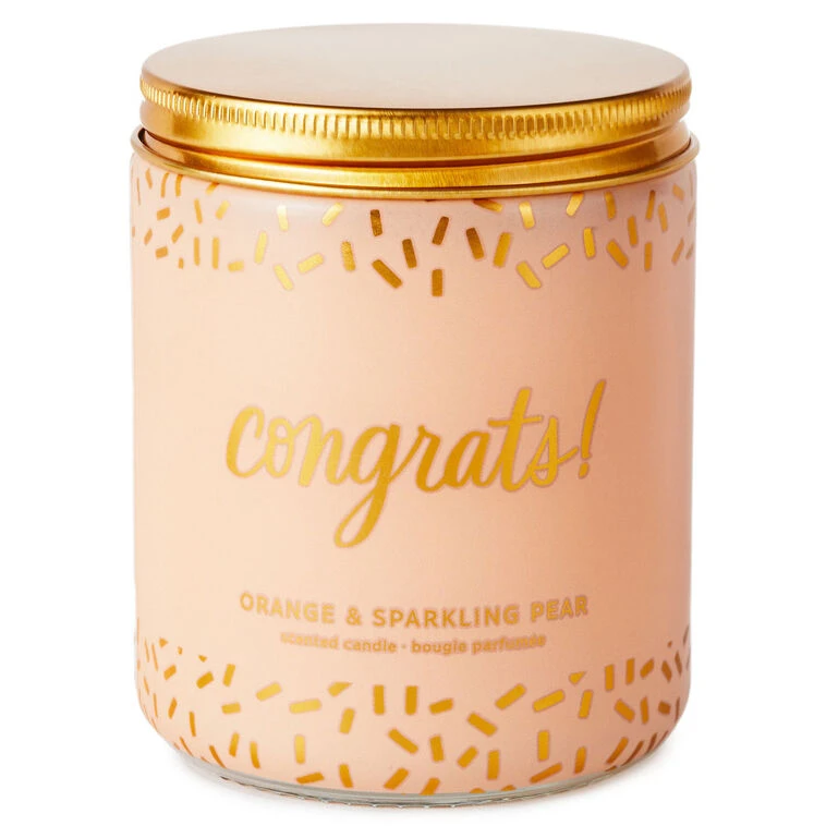 Hallmark Congrats! Scented Single-Wick Jar Candle, 7 Oz. 3 Hallmark Congrats! Scented Single-Wick Jar Candle, 7 Oz.