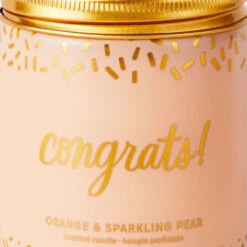 Hallmark Congrats! Scented Single-Wick Jar Candle, 7 Oz. 11 Hallmark Congrats! Scented Single-Wick Jar Candle, 7 Oz. -Hallmark Store Congrats Orange and Pear Scented Jar Candle 1FCD1012 04