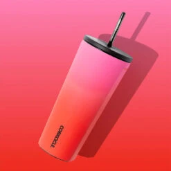 Corkcicle Sangria Cold Cup Tumbler, 24 Oz. -Hallmark Store Corkcicle Sangria Pink and Red Ombr Cold Cup 2224CSA 04