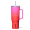 Corkcicle Sangria Cruiser Insulated Tumbler With Handle 40 Oz. 1 Corkcicle Sangria Cruiser Insulated Tumbler With Handle 40 Oz. -Hallmark Store Corkcicle Sangria Pink and Red Ombr Cup With Handle 22240CSA 01