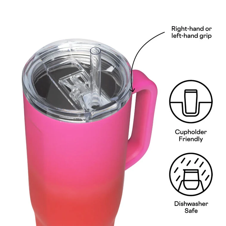 Corkcicle Sangria Cruiser Insulated Tumbler With Handle 40 Oz. 4 Corkcicle Sangria Cruiser Insulated Tumbler With Handle 40 Oz. - Image 2