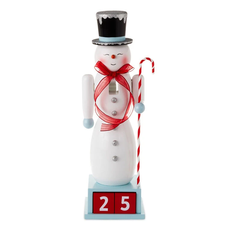 Hallmark Snowman Christmas Countdown Nutcracker Figurine, 15" 3 Hallmark Snowman Christmas Countdown Nutcracker Figurine, 15"