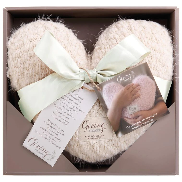 Cream Giving Heart Pillow 3 Cream Giving Heart Pillow