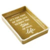 Hallmark Time Of Your Life Trinket Dish -Hallmark Store Dark Yellow and White Rectangular Trinket Dish 1SNN1160 01