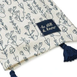 Hallmark DaySpring Be Still And Know Throw Blanket With Tassels, 50x60 -Hallmark Store DaySpring Be Still and Know Throw Blanket With Tassels 1REL2048 03