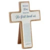 Hallmark DaySpring Wood And Ceramic Cross With Scripture -Hallmark Store DaySpring Wood and Ceramic Cross With Scripture 1REL2047 01