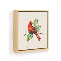 Dean Crouser Cardinal Wall Art, 12x12 -Hallmark Store Dean Crouser Cardinal on Berry Branch Framed Art 1004610311 03
