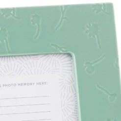 Hallmark Holding You In My Heart Picture Frame, 4x6 -Hallmark Store Debossed Flowers on Turquoise 4x6 Picture Frame 1CAP1330 03