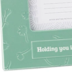 Hallmark Holding You In My Heart Picture Frame, 4x6 -Hallmark Store Debossed Flowers on Turquoise 4x6 Picture Frame 1CAP1330 04