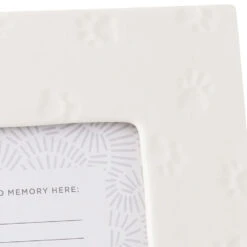 Hallmark A Best Friend Leaves Paw Prints Picture Frame, 4x6 -Hallmark Store Debossed Paw Prints Pet Remembrance 4x6 Picture Frame 1CAP1331 03