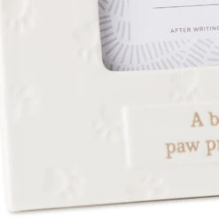 Hallmark A Best Friend Leaves Paw Prints Picture Frame, 4x6 -Hallmark Store Debossed Paw Prints Pet Remembrance 4x6 Picture Frame 1CAP1331 04