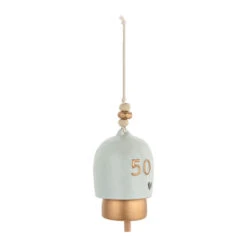 Demdaco Inspired 50th Anniversary Hanging Bell -Hallmark Store Demdaco 50th Anniversary Decorative Bell 1008010218 03