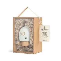 Demdaco Inspired 50th Anniversary Hanging Bell -Hallmark Store Demdaco 50th Anniversary Decorative Bell 1008010218 05