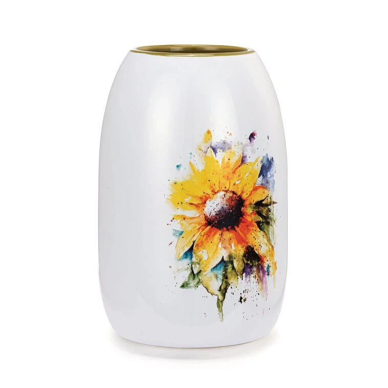 Demdaco Sunflower Vase, 7" 4 Demdaco Sunflower Vase, 7" - Image 2