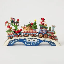 Enesco Jim Shore Mickey Mouse And Friends Light-Up Musical Train Figurine, 8.64" 11 Enesco Jim Shore Mickey Mouse And Friends Light-Up Musical Train Figurine, 8.64" -Hallmark Store Disney Characters LightUp Musical Train Figurine 6014996 03