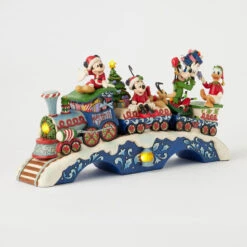 Enesco Jim Shore Mickey Mouse And Friends Light-Up Musical Train Figurine, 8.64" 12 Enesco Jim Shore Mickey Mouse And Friends Light-Up Musical Train Figurine, 8.64" -Hallmark Store Disney Characters LightUp Musical Train Figurine 6014996 04