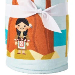 Hallmark Disney It's A Small World Map Throw Blanket, 60x52 -Hallmark Store Disney Its a Small World Map Throw Blanket 1DYG2120 05