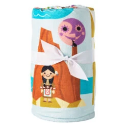 Hallmark Disney It's A Small World Map Throw Blanket, 60x52 -Hallmark Store Disney Its a Small World Map Throw Blanket 1DYG2120 07