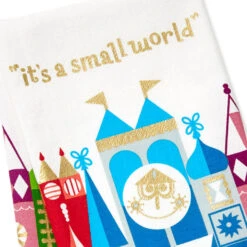 Hallmark Disney It's A Small World Tea Towel, 18x26 -Hallmark Store Disney Its a Small World Tea Towel 1DYG2121 03