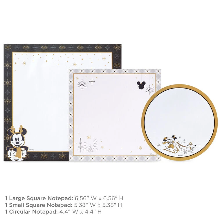 Hallmark Disney Mickey Mouse Christmas Memo Pads, Set Of 3 7 Hallmark Disney Mickey Mouse Christmas Memo Pads, Set Of 3 - Image 5