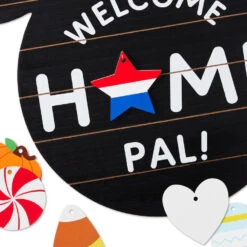 Hallmark Disney Mickey Mouse Ears Welcome Sign With Seasonal Decorations 12 Hallmark Disney Mickey Mouse Ears Welcome Sign With Seasonal Decorations -Hallmark Store Disney Mickey Mouse Ears Seasonal Welcome Sign 1DYG2125 05