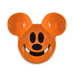 Hallmark Disney Mickey Mouse Jack-o'-Lantern Chip And Dip Bowl