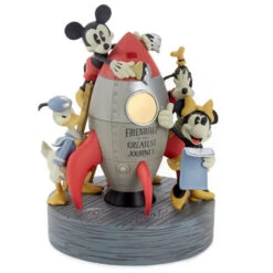 Hallmark Disney Mickey Mouse And Friends Rocket Figurine With Light -Hallmark Store Disney Mickey Mouse and Friends Rocket Figurine With Light 1DYG2106 04