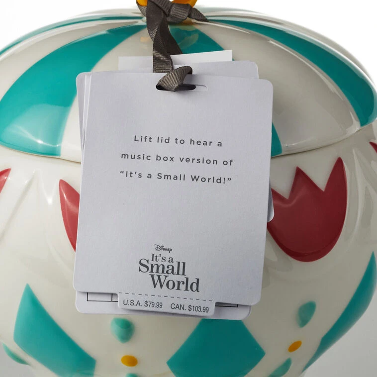 Hallmark Disney It's A Small World Hot Air Balloon Cookie Jar With Sound 7 Hallmark Disney It's A Small World Hot Air Balloon Cookie Jar With Sound - Image 5
